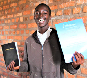 Yvan Excited After Receiving His Bible & Certificate