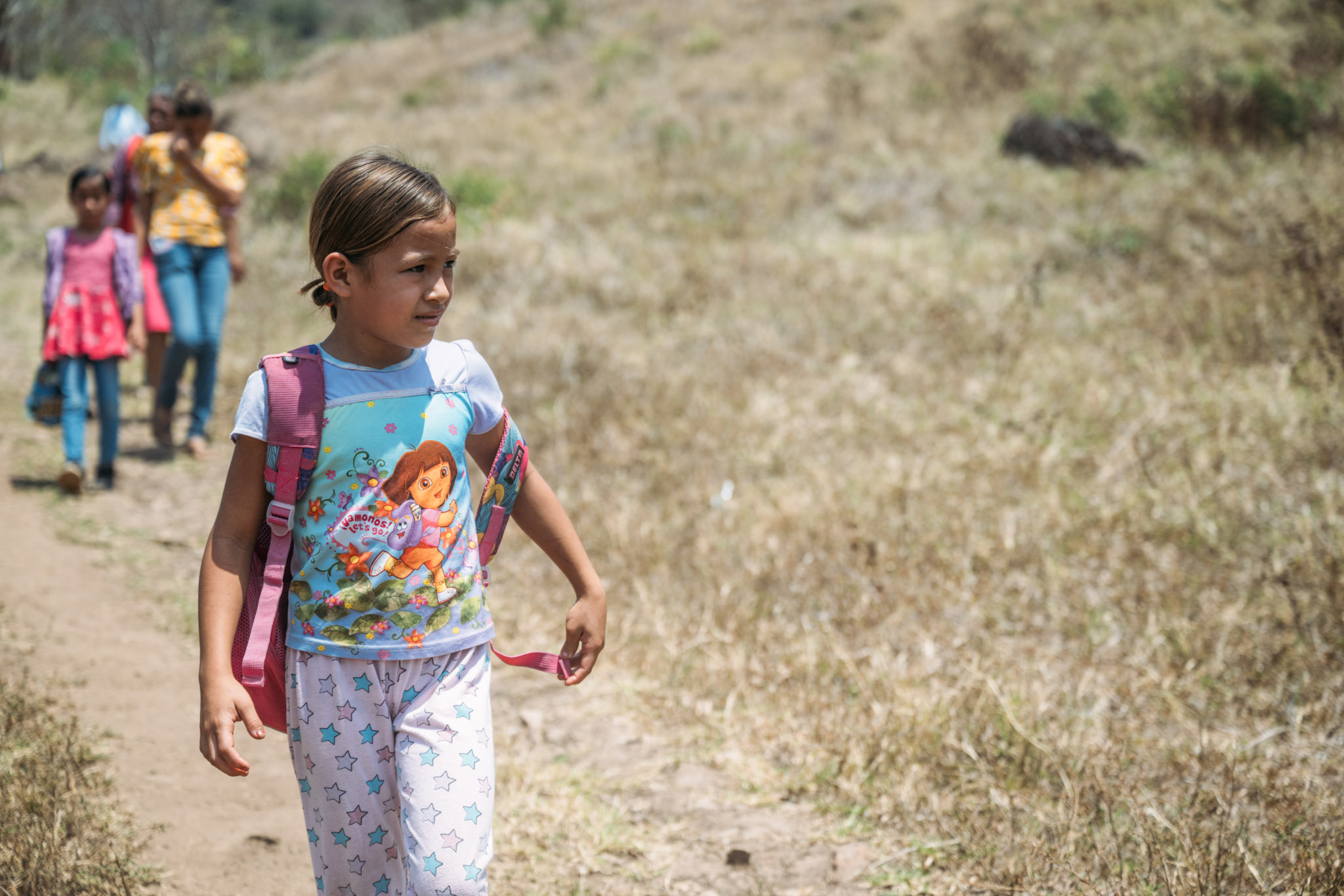 Nicaragua Craving Hope Children walking to Bible study